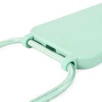 Handykette für Samsung Galaxy A27 Hanyhülle mit Band Hülle mit Kodel Smartphone Halskette Mintgrün
