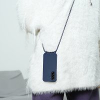 Handykette für Samsung Galaxy A27 Hanyhülle mit Band Hülle mit Kodel Smartphone Halskette Blau