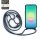 Handykette für Samsung Galaxy A27 Hanyhülle mit Band Hülle mit Kodel Smartphone Halskette Blau