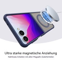 Handyhülle Magnet Case Schutzhülle Kratzfest für Samsung Galaxy Z Flip 8 Blau