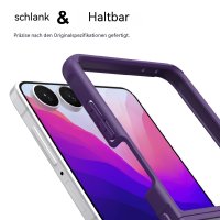 Handyhülle Magnet Case Schutzhülle Kratzfest für Samsung Galaxy Z Flip 8 Lila