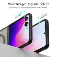 Handyhülle Magnet Case Schutzhülle Kratzfest für Samsung Galaxy Z Flip 8 Schwarz