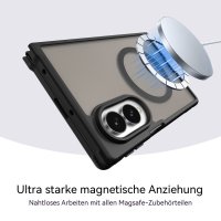 Handyhülle Magnet Case Schutzhülle Kratzfest für Samsung Galaxy Z Fold 8 Schwarz