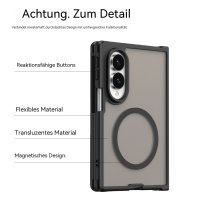 Handyhülle Magnet Case Schutzhülle Kratzfest für Samsung Galaxy Z Fold 8 Schwarz