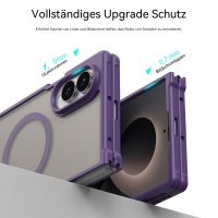 Handyhülle Magnet Case Schutzhülle Kratzfest für Samsung Galaxy Z Fold 8 Lila