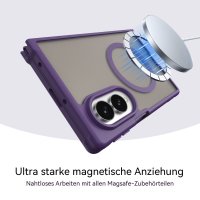 Handyhülle Magnet Case Schutzhülle Kratzfest für Samsung Galaxy Z Fold 8 Lila