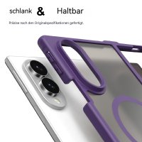 Handyhülle Magnet Case Schutzhülle Kratzfest für Samsung Galaxy Z Fold 8 Lila