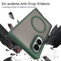 Handyhülle Magnet Case Schutzhülle Kratzfest für Samsung Galaxy Z Fold 8 Grün