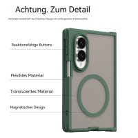 Handyhülle Magnet Case Schutzhülle Kratzfest für Samsung Galaxy Z Fold 8 Grün
