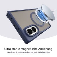Handyhülle Magnet Case Schutzhülle Kratzfest für Samsung Galaxy Z Fold 8 Blau