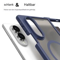 Handyhülle Magnet Case Schutzhülle Kratzfest für Samsung Galaxy Z Fold 8 Blau