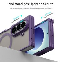 Handyhülle Magnet Case Schutzhülle Kratzfest für Samsung Galaxy Z Fold 8 Ultra Lila