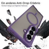 Handyhülle Magnet Case Schutzhülle Kratzfest für Samsung Galaxy Z Fold 8 Ultra Lila