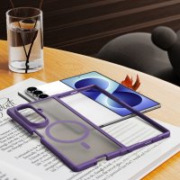 Handyhülle Magnet Case Schutzhülle Kratzfest für Samsung Galaxy Z Fold 8 Ultra Lila