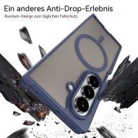 Handyhülle Magnet Case Schutzhülle Kratzfest für Samsung Galaxy Z Fold 8 Ultra Blau