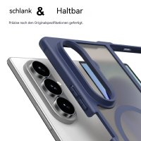 Handyhülle Magnet Case Schutzhülle Kratzfest für Samsung Galaxy Z Fold 8 Ultra Blau