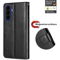 Handy Tasche für Samsung Galaxy A27 Hülle Handyhülle Klapphülle Wallet Case A27 Schwarz