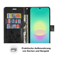 Handy Tasche für Samsung Galaxy A27 Hülle Handyhülle Klapphülle Wallet Case A27 Schwarz