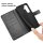 Handy Tasche für Samsung Galaxy A27 Hülle Handyhülle Klapphülle Wallet Case A27 Schwarz