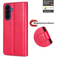 Handy Tasche für Samsung Galaxy A27 Hülle Handyhülle Klapphülle Wallet Case A27 Rot