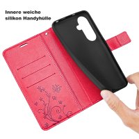 Handy Tasche für Samsung Galaxy A27 Hülle Handyhülle Klapphülle Wallet Case A27 Rot