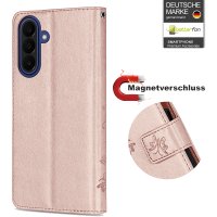 Handy Tasche für Samsung Galaxy A27 Hülle Handyhülle Klapphülle Wallet Case A27 Rosegold