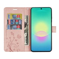 Handy Tasche für Samsung Galaxy A27 Hülle Handyhülle Klapphülle Wallet Case A27 Rosegold