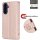 Handy Tasche für Samsung Galaxy A27 Hülle Handyhülle Klapphülle Wallet Case A27 Rosegold