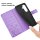 Handy Tasche für Samsung Galaxy A27 Hülle Handyhülle Klapphülle Wallet Case A27 Lila