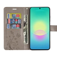 Handy Tasche für Samsung Galaxy A27 Hülle Handyhülle Klapphülle Wallet Case A27 Grau