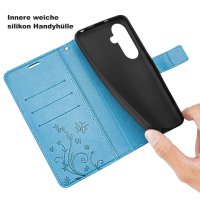 Handy Tasche für Samsung Galaxy A27 Hülle Handyhülle Klapphülle Wallet Case A27 Blau