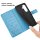 Handy Tasche für Samsung Galaxy A27 Hülle Handyhülle Klapphülle Wallet Case A27 Blau