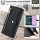 Handykette Samsung Galaxy A27 Hülle mit Band Handyhülle Kartenfächer PU Leder Umhängetasche Schwarz