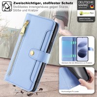 Handykette PU Leder für Xiaomi Redmi Note 17 Hellblau