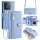 Handykette PU Leder für Xiaomi Redmi Note 17 Hellblau