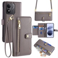 Handykette PU Leder für Xiaomi Redmi Note 17 Grau