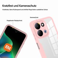 360° Grad Hülle für Xiaomi Redmi 17 4G / 5G Handyhülle Integriertem Displayschutz Rosa