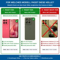 Klapphülle für Motorola Moto G57 / G67 Power Handy Tasche Wallet Case Handyhülle Schwarz
