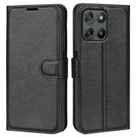 Klapphülle für Motorola Moto G57 / G67 Power Handy Tasche Wallet Case Handyhülle Schwarz