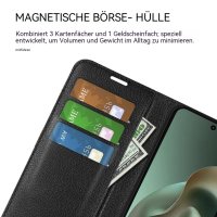 Klapphülle für Motorola Moto G57 / G67 Power Handy Tasche Wallet Case Handyhülle Schwarz