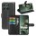 Klapphülle für Motorola Moto G57 / G67 Power Handy Tasche Wallet Case Handyhülle Schwarz