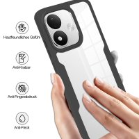 360° Grad Hülle für Xiaomi Redmi Note 17 4G / 5G Handyhülle Integriertem Displayschutz Schwarz