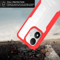 360° Grad Hülle für Xiaomi Redmi Note 17 4G / 5G Handyhülle Integriertem Displayschutz Rot