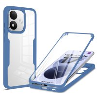 360° Grad Hülle für Xiaomi Redmi Note 17 4G / 5G Handyhülle Integriertem Displayschutz Blau
