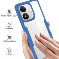 360° Grad Hülle für Xiaomi Redmi Note 17 4G / 5G Handyhülle Integriertem Displayschutz Blau