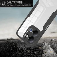 360° Grad Hülle für Xiaomi Redmi Note 17 Pro 5G Handyhülle Integriertem Displayschutz Schwarz
