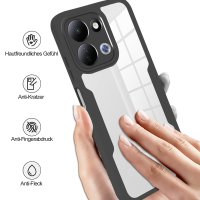 360° Grad Hülle für Xiaomi Redmi Note 17 Pro 5G Handyhülle Integriertem Displayschutz Schwarz