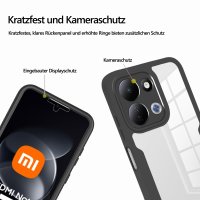 360° Grad Hülle für Xiaomi Redmi Note 17 Pro 5G Handyhülle Integriertem Displayschutz Schwarz