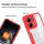 360° Grad Hülle für Xiaomi Redmi Note 17 Pro 5G Handyhülle Integriertem Displayschutz Rot
