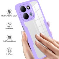 360° Grad Hülle für Xiaomi Redmi Note 17 Pro 5G Handyhülle Integriertem Displayschutz Lila